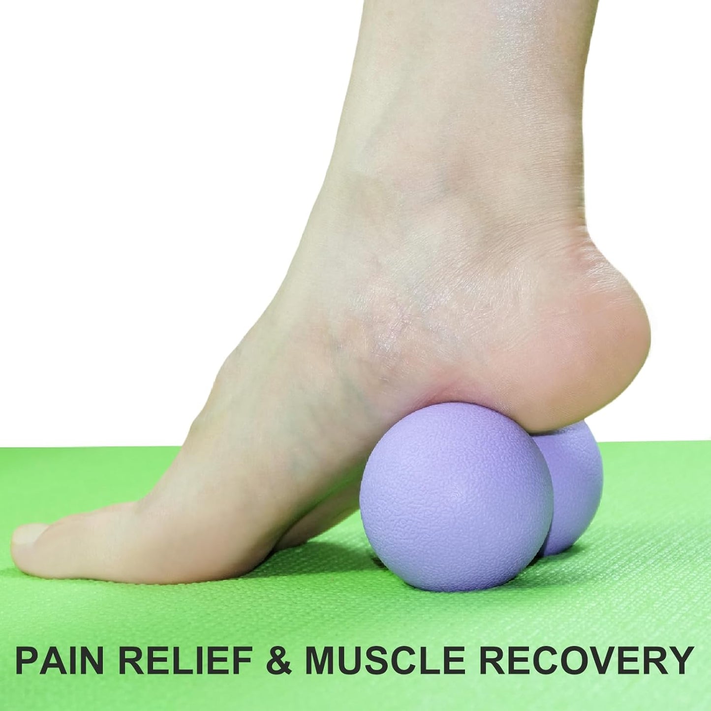 Hard Peanut Massage Ball, Double Lacrosse Massage Ball. Deep Tissue Massage Roller Mobility Ball for Physical Therapy Myofascial Release Muscle Relaxer Acupoint Massage (Blue)