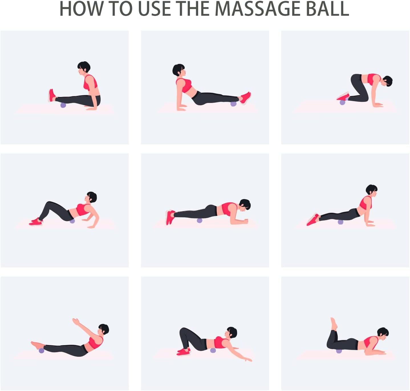 Hard Peanut Massage Ball, Double Lacrosse Massage Ball. Deep Tissue Massage Roller Mobility Ball for Physical Therapy Myofascial Release Muscle Relaxer Acupoint Massage (Blue)