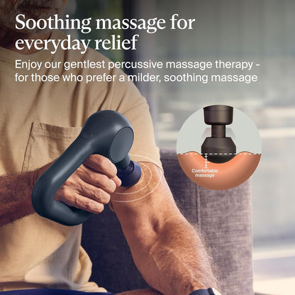 Therabody Relief Massage Gun | for Daily Comfort | 3-Speed | Navy