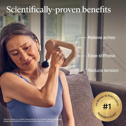 Therabody Relief Massage Gun | for Daily Comfort | 3-Speed | Navy