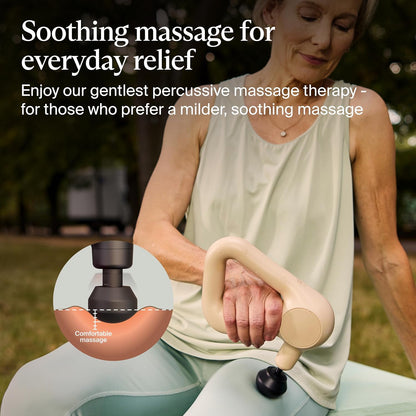 Therabody Relief Massage Gun | for Daily Comfort | 3-Speed | Navy