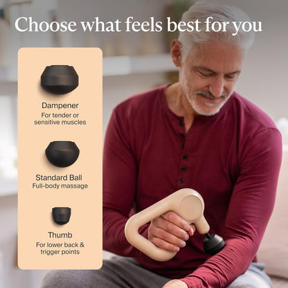 Therabody Relief Massage Gun | for Daily Comfort | 3-Speed | Navy