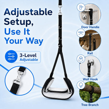 Neck Stretcher Hammock, Adjustable Cervical Traction Device with Removable Pads, Portable Support Strap for Neck Tension Relief and Comfort | Neck Tension Relief and Comfort