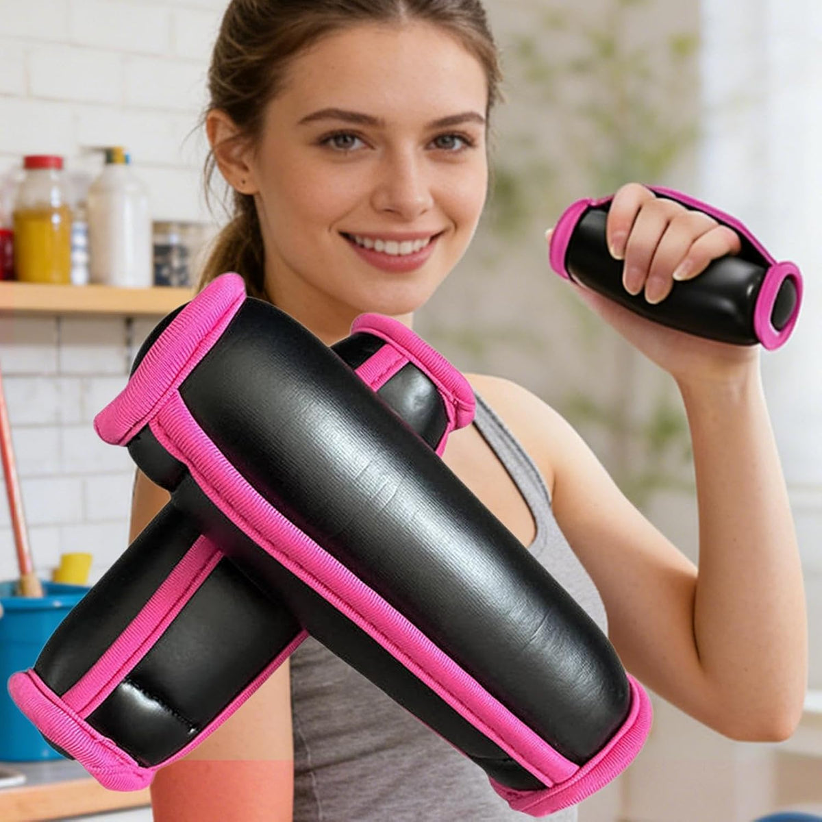Soft Weights 1Lb Dumbbells for Exercise Training | Cardio Workout Hand Weight for Men Women Indoor Outdoor Home Gym Exercise Workout Aerobics