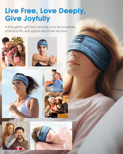 Sleep Headphones Bluetooth Headband Headphones for Side Sleepers