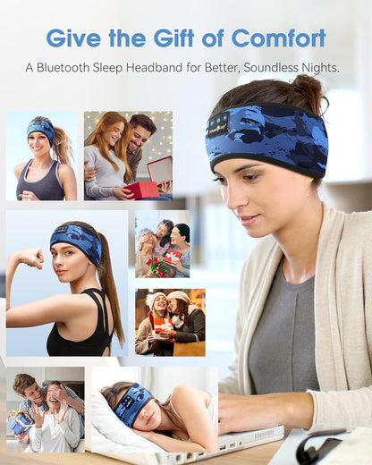 Sleep Headphones Bluetooth Headband Headphones for Side Sleepers