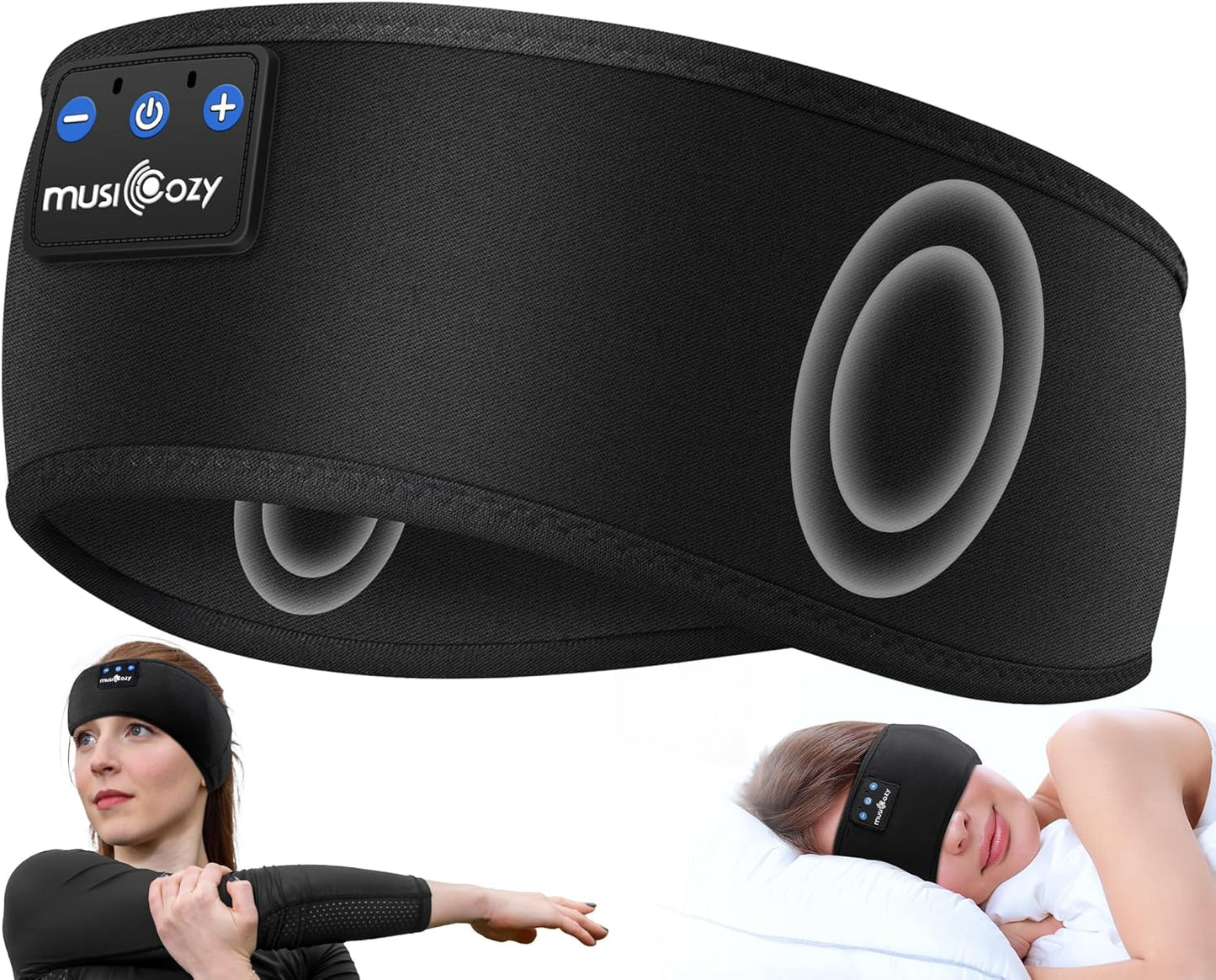 Sleep Headphones Bluetooth Headband Headphones for Side Sleepers