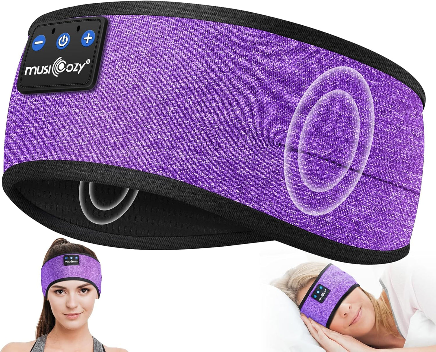 Sleep Headphones Bluetooth Headband Headphones for Side Sleepers