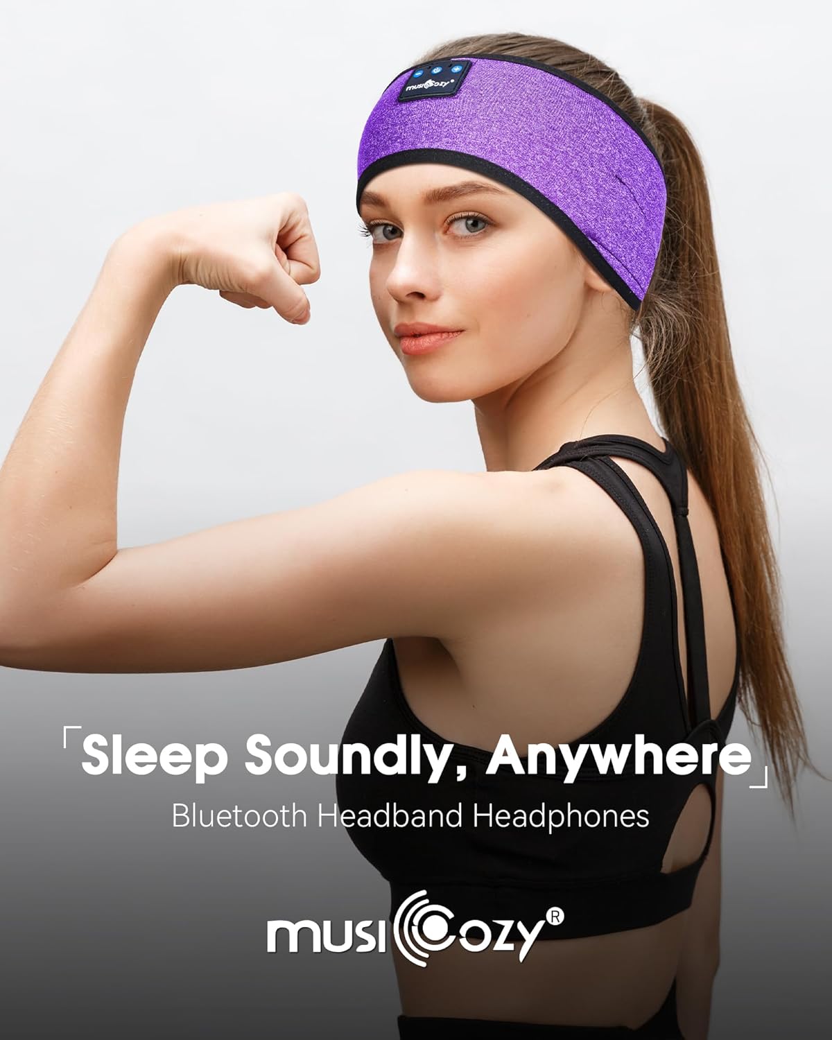 Sleep Headphones Bluetooth Headband Headphones for Side Sleepers