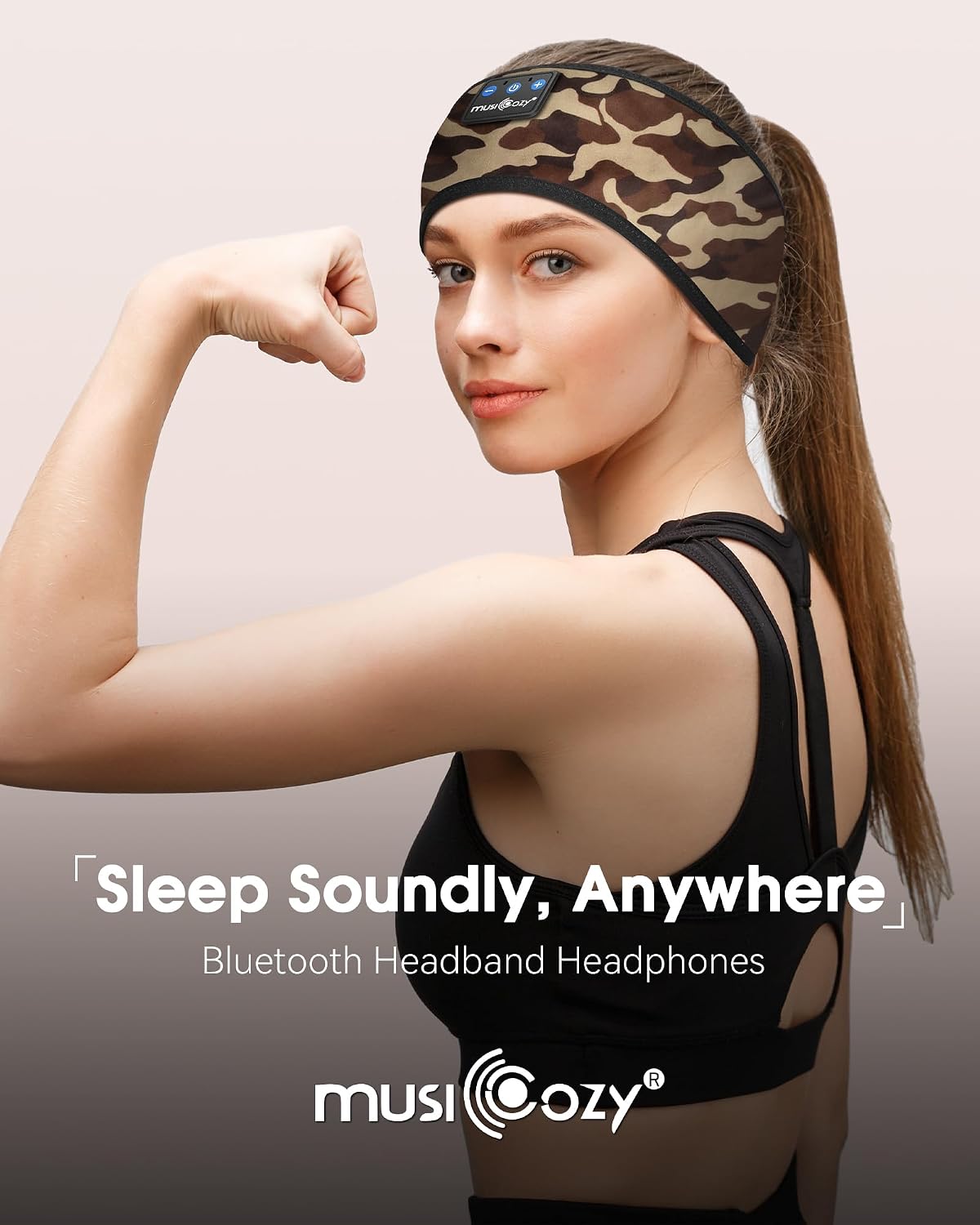 Sleep Headphones Bluetooth Headband Headphones for Side Sleepers