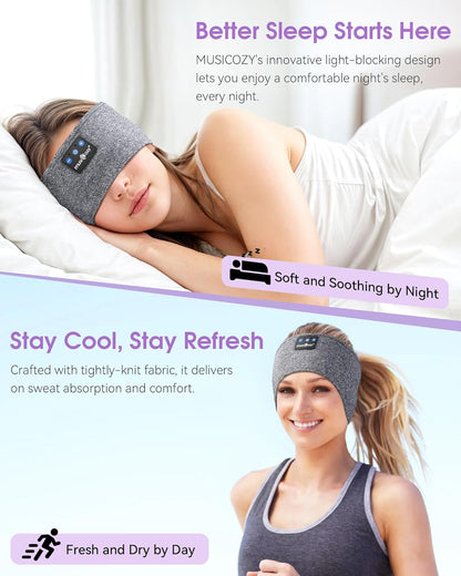 Sleep Headphones Bluetooth Headband Headphones for Side Sleepers