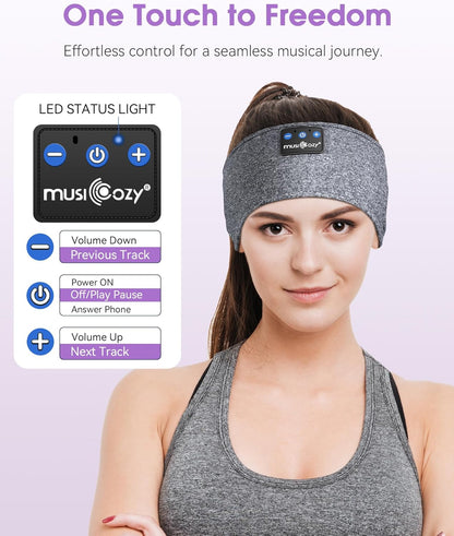 Sleep Headphones Bluetooth Headband Headphones for Side Sleepers