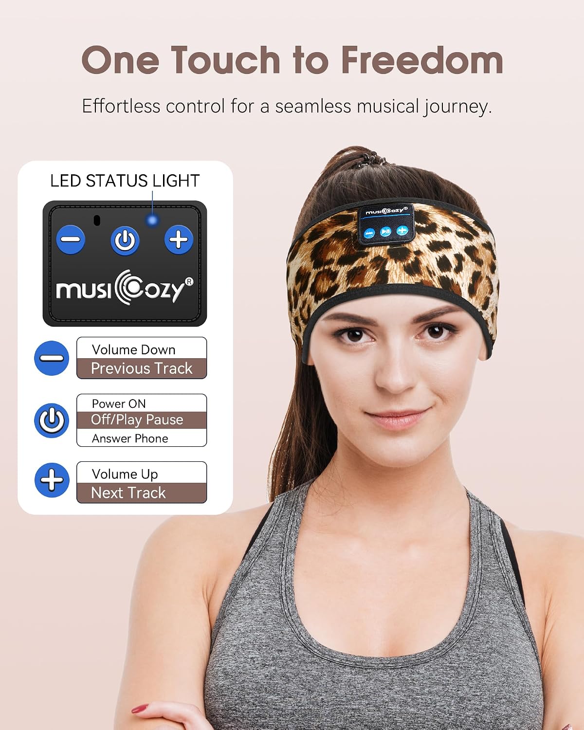 Sleep Headphones Bluetooth Headband Headphones for Side Sleepers