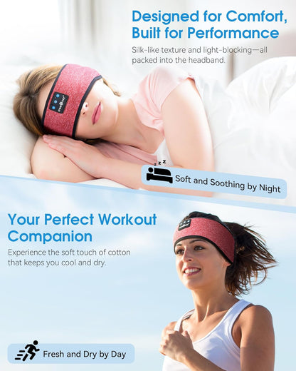 Sleep Headphones Bluetooth Headband Headphones for Side Sleepers