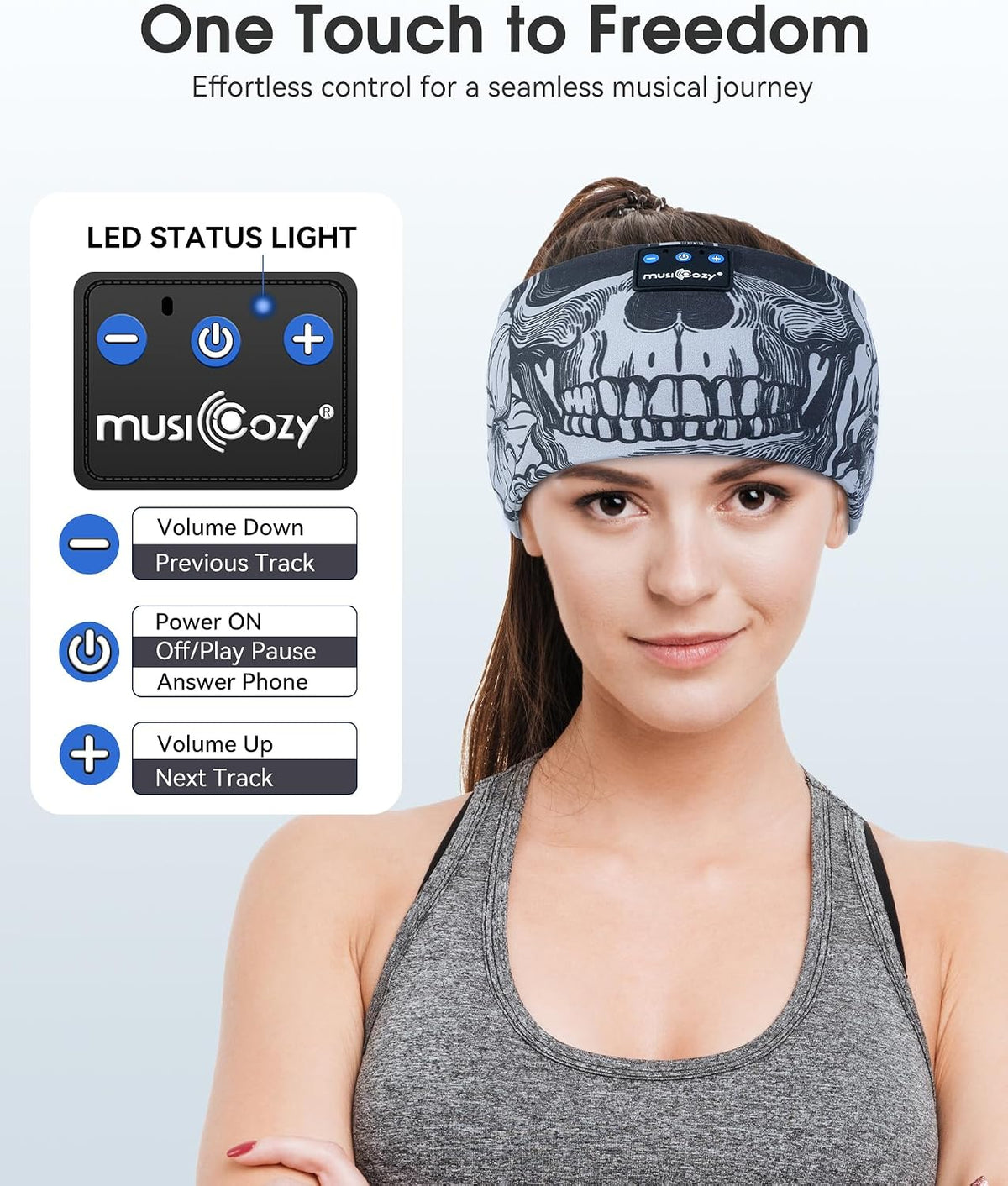Sleep Headphones Bluetooth Headband Headphones for Side Sleepers