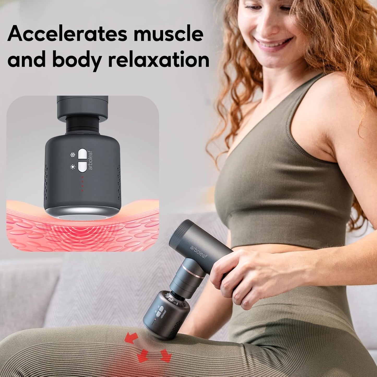 Mini Massage Gun Deep Tissue, Portable Percussion Muscle Massager