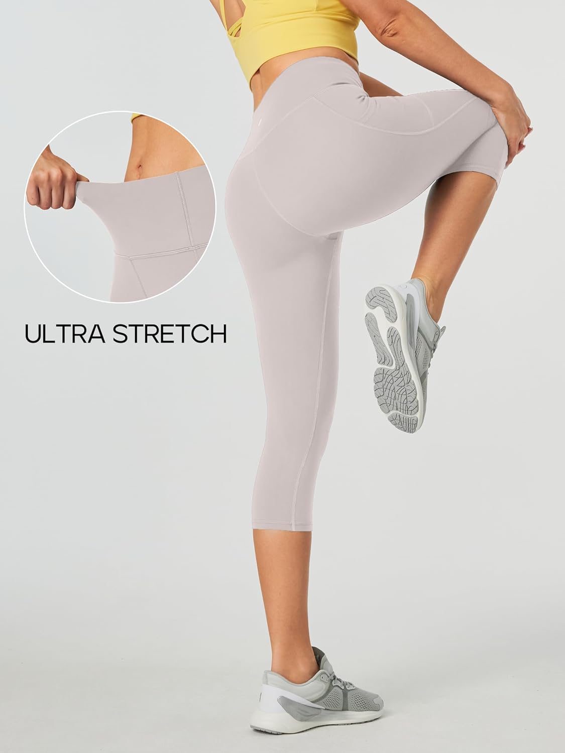 Capri Leggings for Women High Waisted Capri Leggings with Pockets for Women Tummy Control Yoga Pants Women