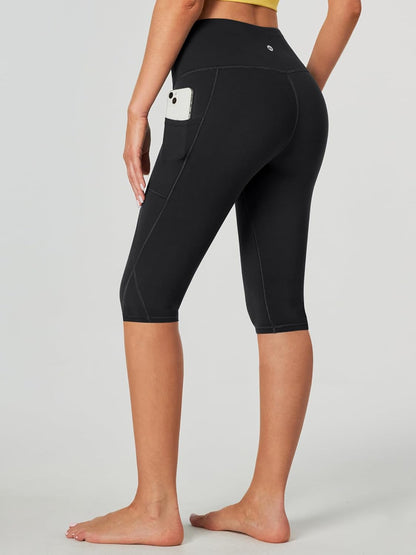 Capri Leggings for Women High Waisted Capri Leggings with Pockets for Women Tummy Control Yoga Pants Women