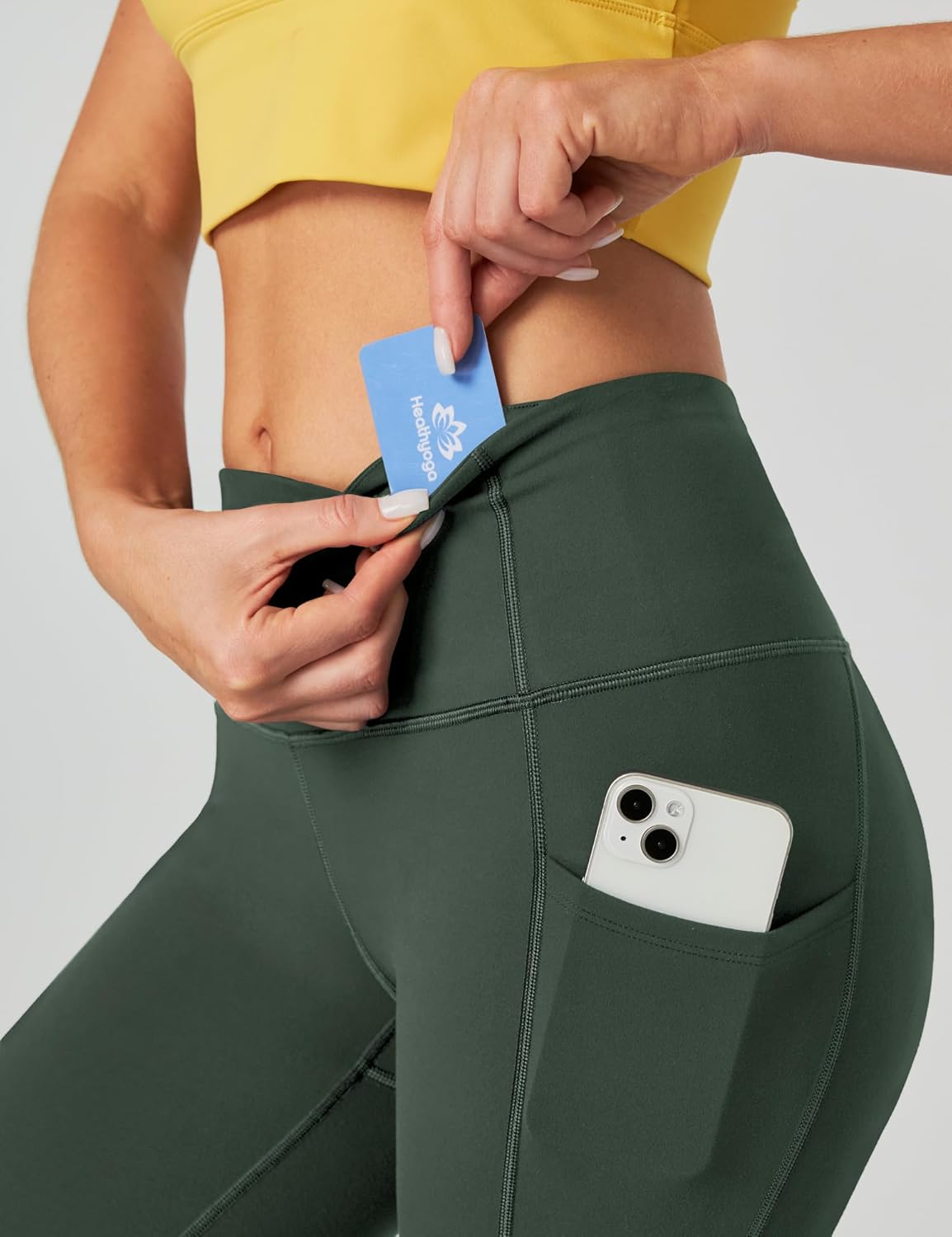Capri Leggings for Women High Waisted Capri Leggings with Pockets for Women Tummy Control Yoga Pants Women