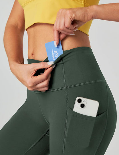 Capri Leggings for Women High Waisted Capri Leggings with Pockets for Women Tummy Control Yoga Pants Women