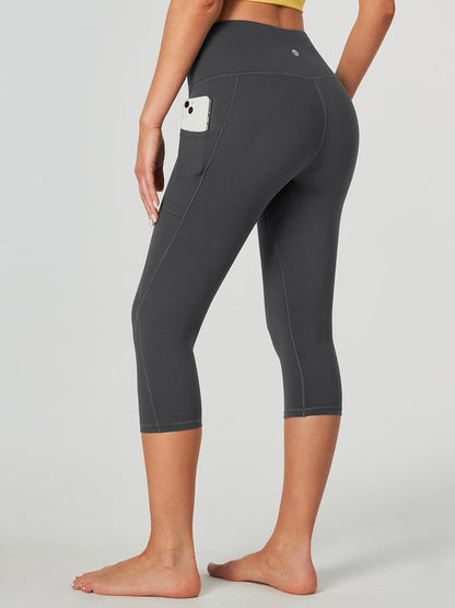 Capri Leggings for Women High Waisted Capri Leggings with Pockets for Women Tummy Control Yoga Pants Women