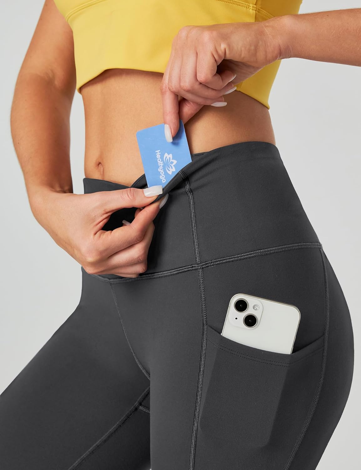 Capri Leggings for Women High Waisted Capri Leggings with Pockets for Women Tummy Control Yoga Pants Women