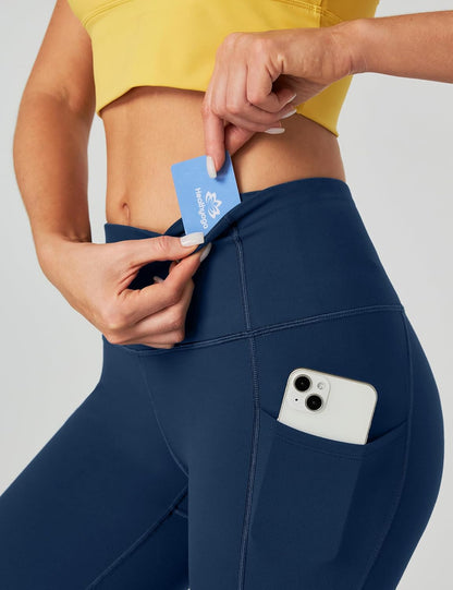 Capri Leggings for Women High Waisted Capri Leggings with Pockets for Women Tummy Control Yoga Pants Women
