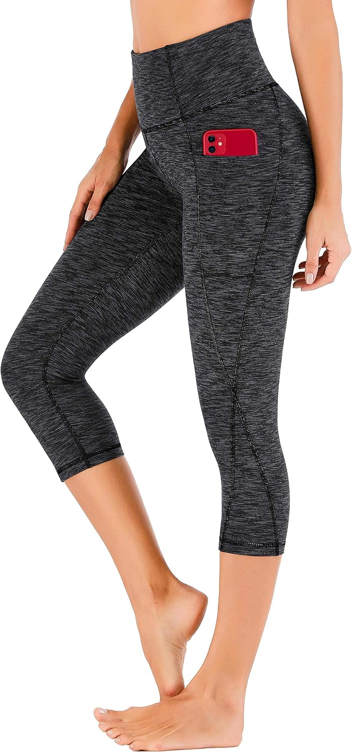 Capri Leggings for Women High Waisted Capri Leggings with Pockets for Women Tummy Control Yoga Pants Women