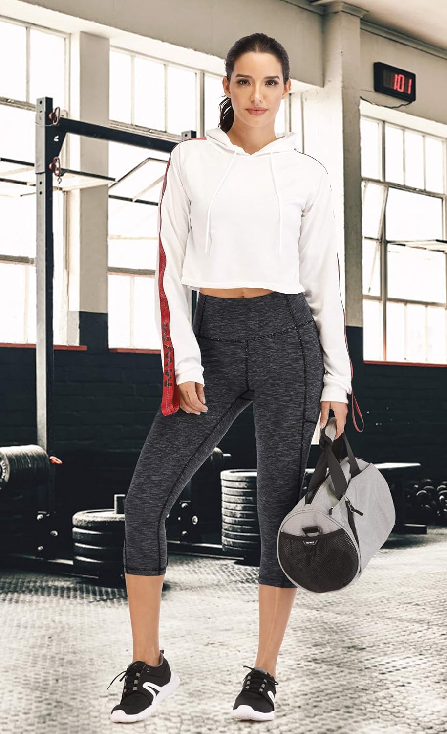 Capri Leggings for Women High Waisted Capri Leggings with Pockets for Women Tummy Control Yoga Pants Women