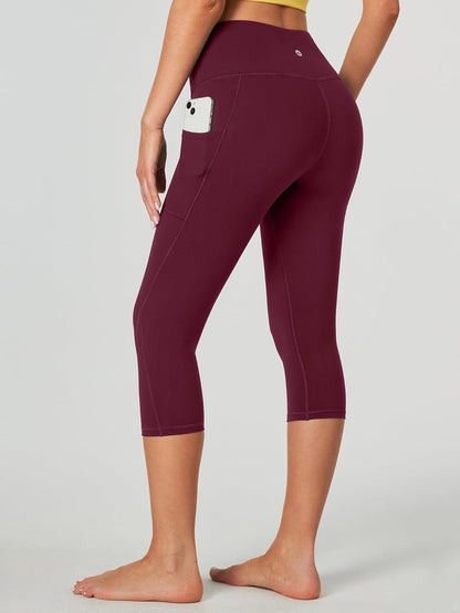 Capri Leggings for Women High Waisted Capri Leggings with Pockets for Women Tummy Control Yoga Pants Women