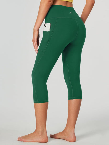 Capri Leggings for Women High Waisted Capri Leggings with Pockets for Women Tummy Control Yoga Pants Women