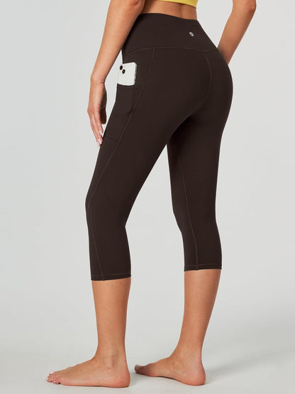 Capri Leggings for Women High Waisted Capri Leggings with Pockets for Women Tummy Control Yoga Pants Women
