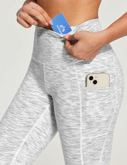 Capri Leggings for Women High Waisted Capri Leggings with Pockets for Women Tummy Control Yoga Pants Women