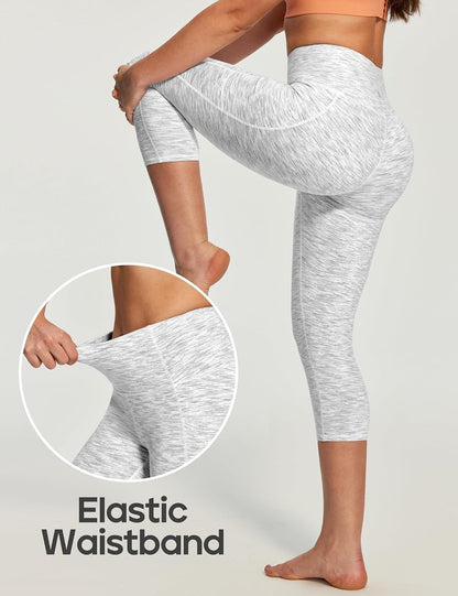 Capri Leggings for Women High Waisted Capri Leggings with Pockets for Women Tummy Control Yoga Pants Women