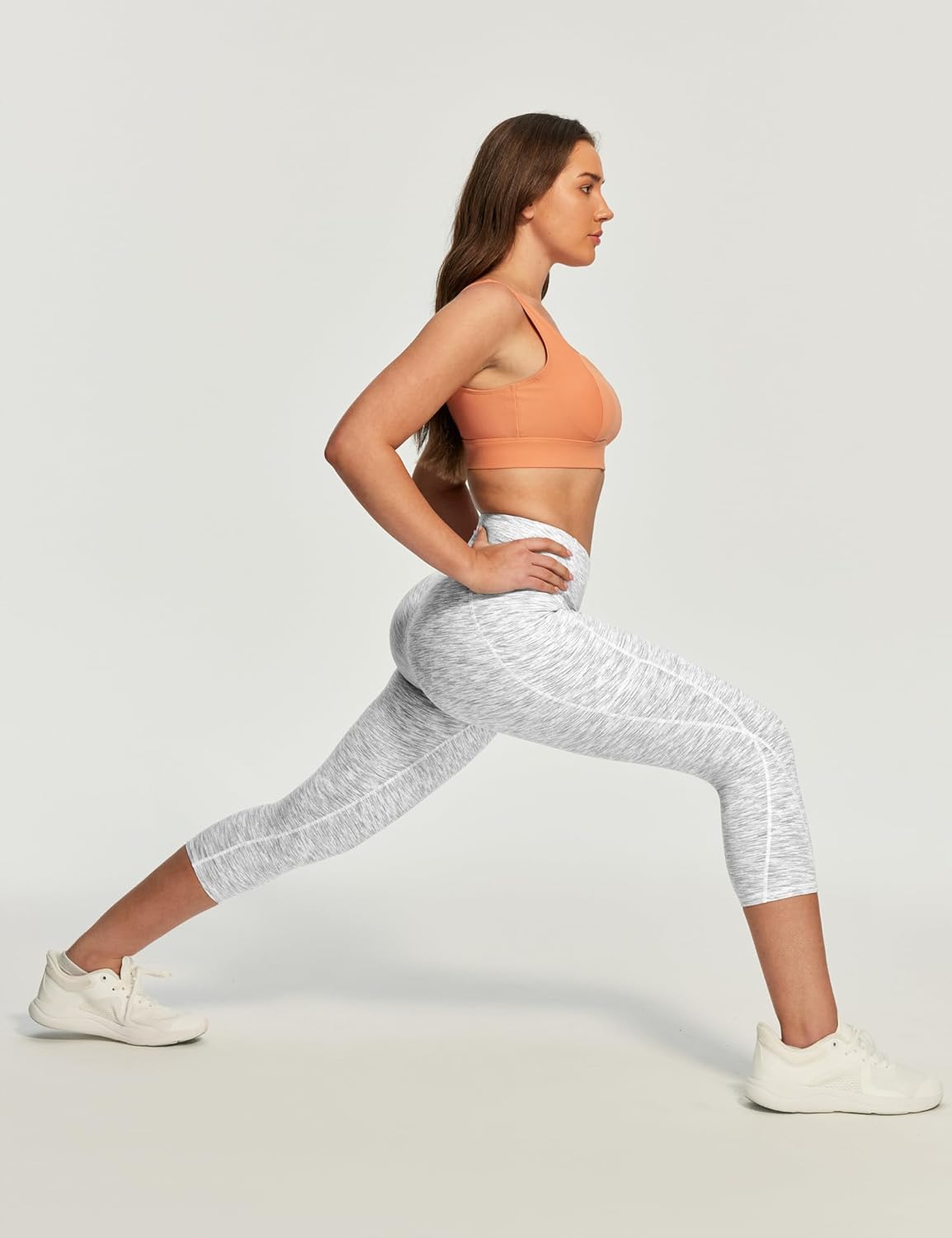 Capri Leggings for Women High Waisted Capri Leggings with Pockets for Women Tummy Control Yoga Pants Women