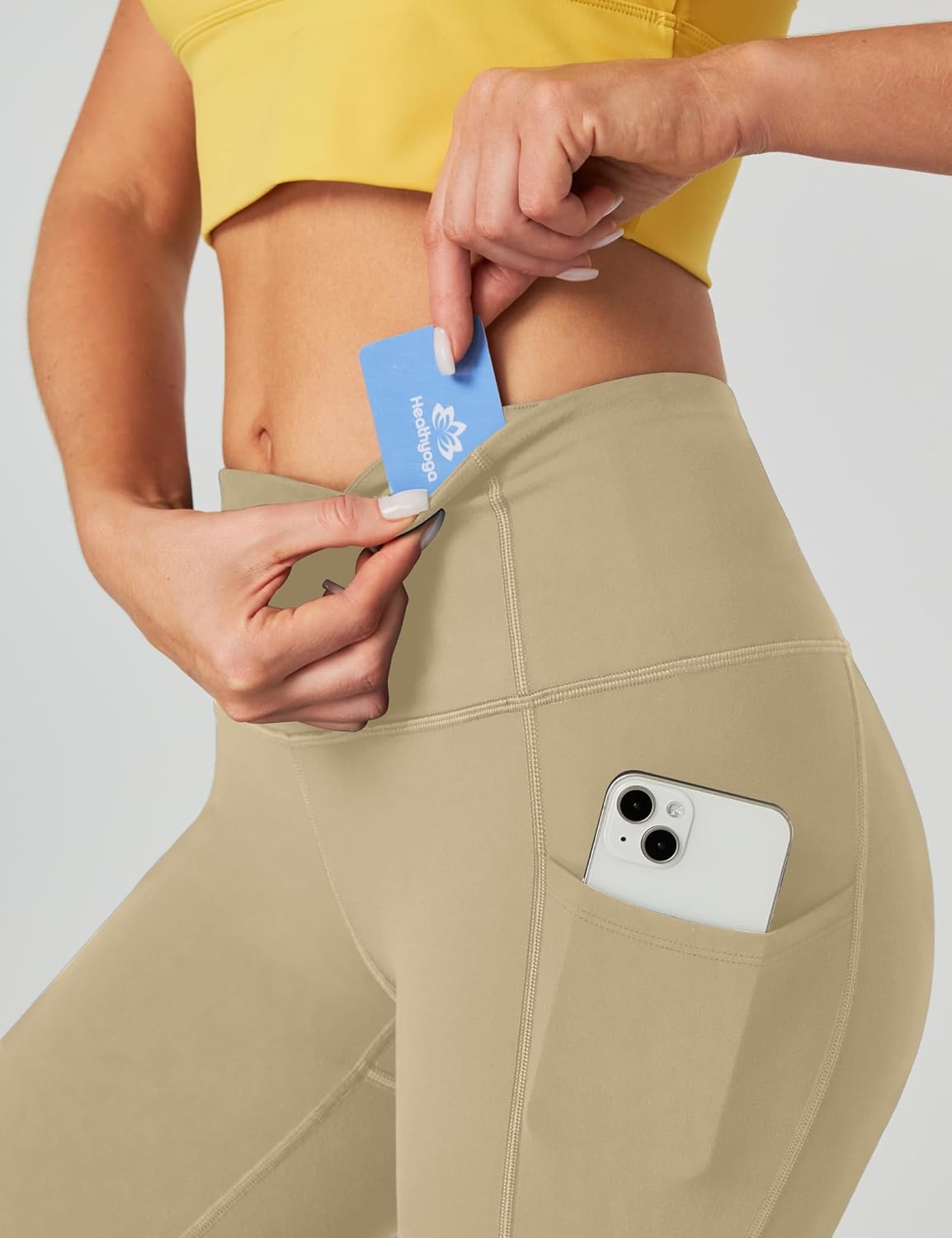 Capri Leggings for Women High Waisted Capri Leggings with Pockets for Women Tummy Control Yoga Pants Women