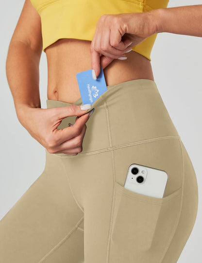 Capri Leggings for Women High Waisted Capri Leggings with Pockets for Women Tummy Control Yoga Pants Women