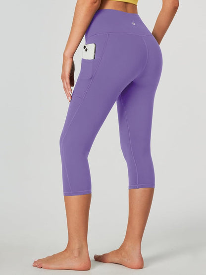 Capri Leggings for Women High Waisted Capri Leggings with Pockets for Women Tummy Control Yoga Pants Women