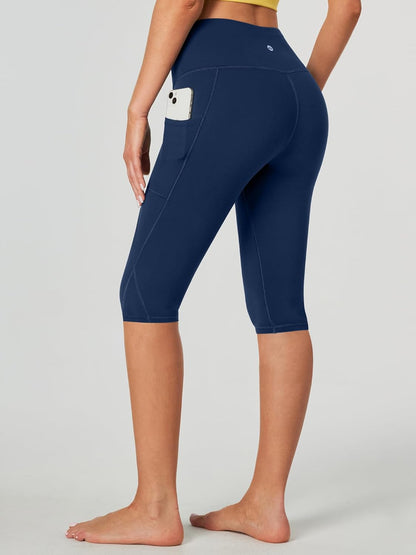 Capri Leggings for Women High Waisted Capri Leggings with Pockets for Women Tummy Control Yoga Pants Women