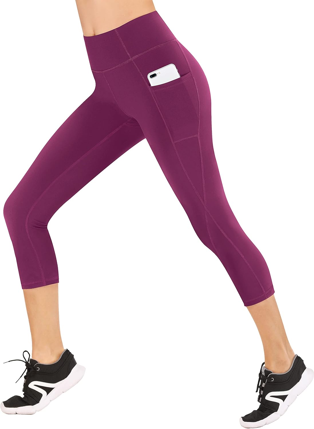 Capri Leggings for Women High Waisted Capri Leggings with Pockets for Women Tummy Control Yoga Pants Women
