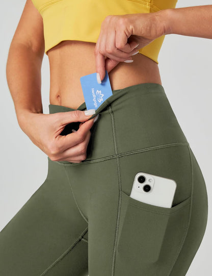 Capri Leggings for Women High Waisted Capri Leggings with Pockets for Women Tummy Control Yoga Pants Women