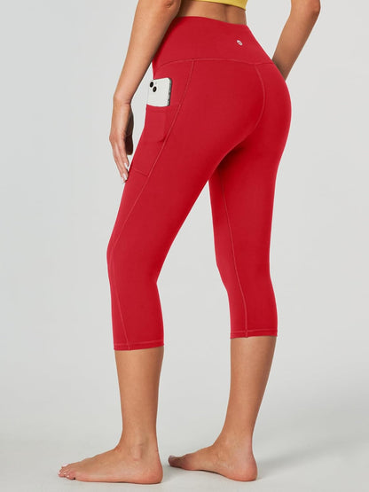 Capri Leggings for Women High Waisted Capri Leggings with Pockets for Women Tummy Control Yoga Pants Women