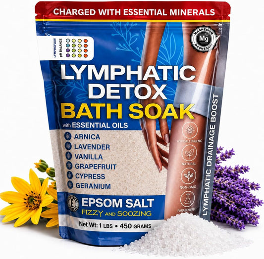 Bruizex Arnica Montana Bath Salts, Epsom Salt Bath Soak with Magnesium, 1lb