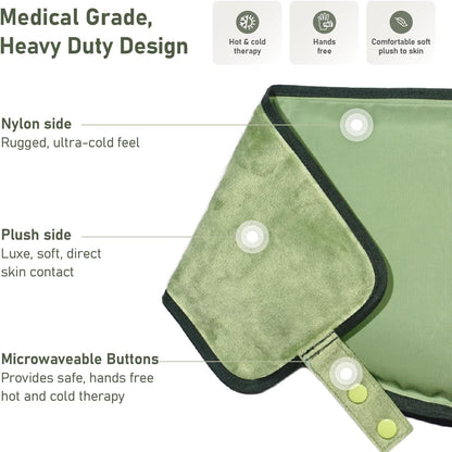 Flexible Neck Ice Pack Wrap 8" x 23", Soft Gel, Hands-Free