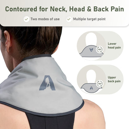 Flexible Neck Ice Pack Wrap 8" x 23", Soft Gel, Hands-Free