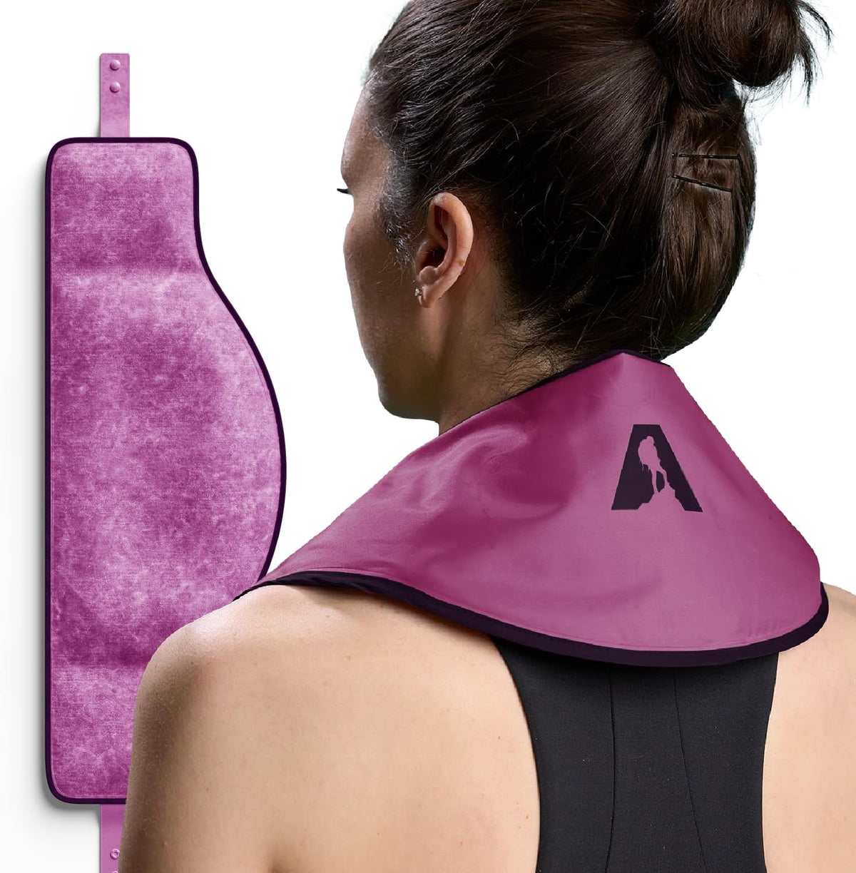 Flexible Neck Ice Pack Wrap 8" x 23", Soft Gel, Hands-Free