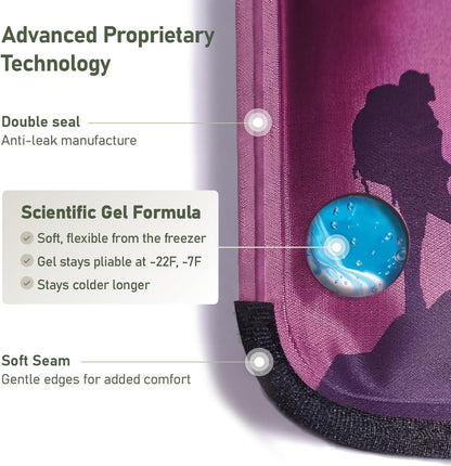 Flexible Neck Ice Pack Wrap 8" x 23", Soft Gel, Hands-Free