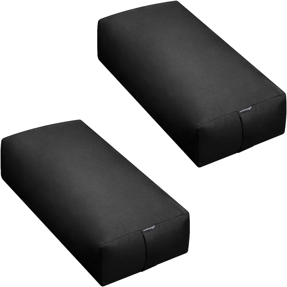 Firm Large Yoga Bolster, 24x12x6in | Bulk Workout Brick for Stretching, Pilates, and Workout, Firm and Supportive Exercise Blocks for Home, Schools, and Studios