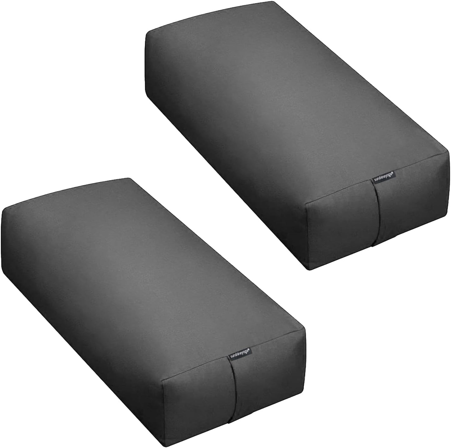 Firm Large Yoga Bolster, 24x12x6in | Bulk Workout Brick for Stretching, Pilates, and Workout, Firm and Supportive Exercise Blocks for Home, Schools, and Studios