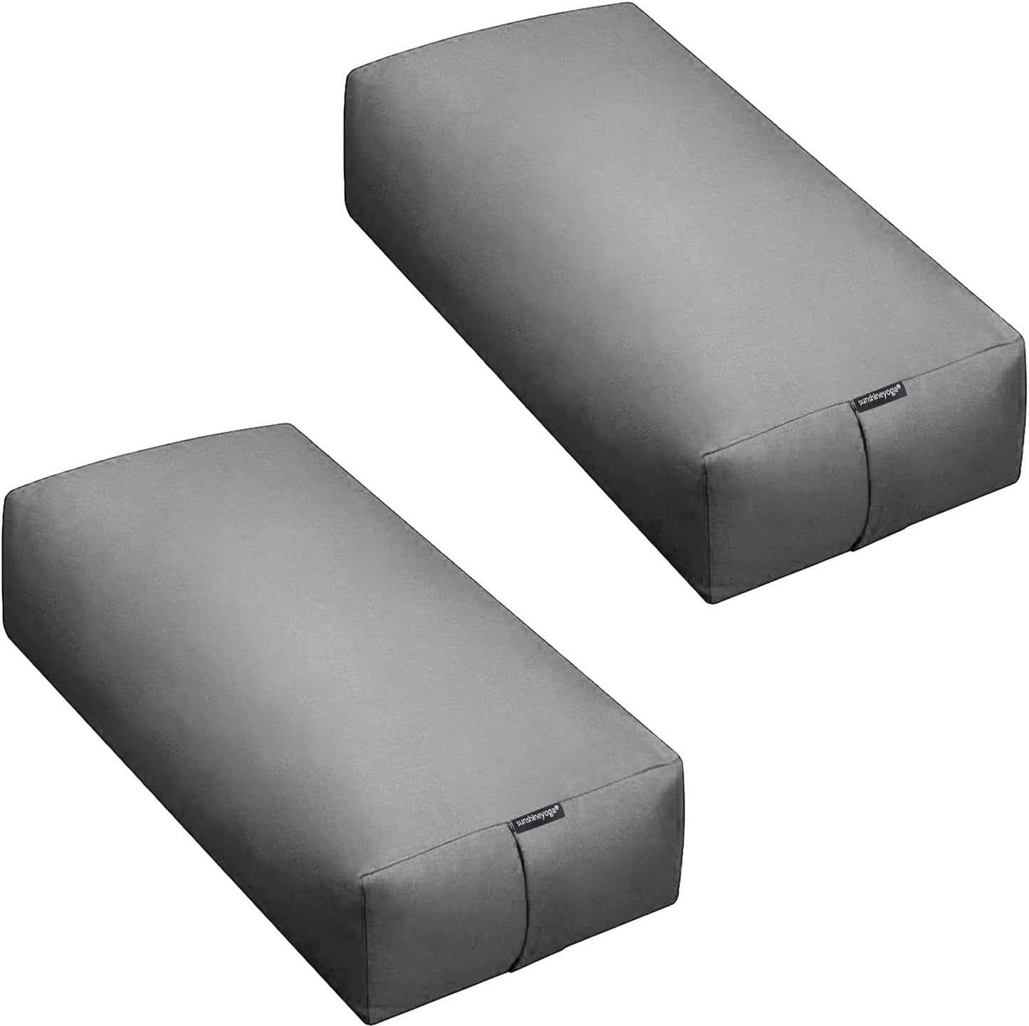 Firm Large Yoga Bolster, 24x12x6in | Bulk Workout Brick for Stretching, Pilates, and Workout, Firm and Supportive Exercise Blocks for Home, Schools, and Studios